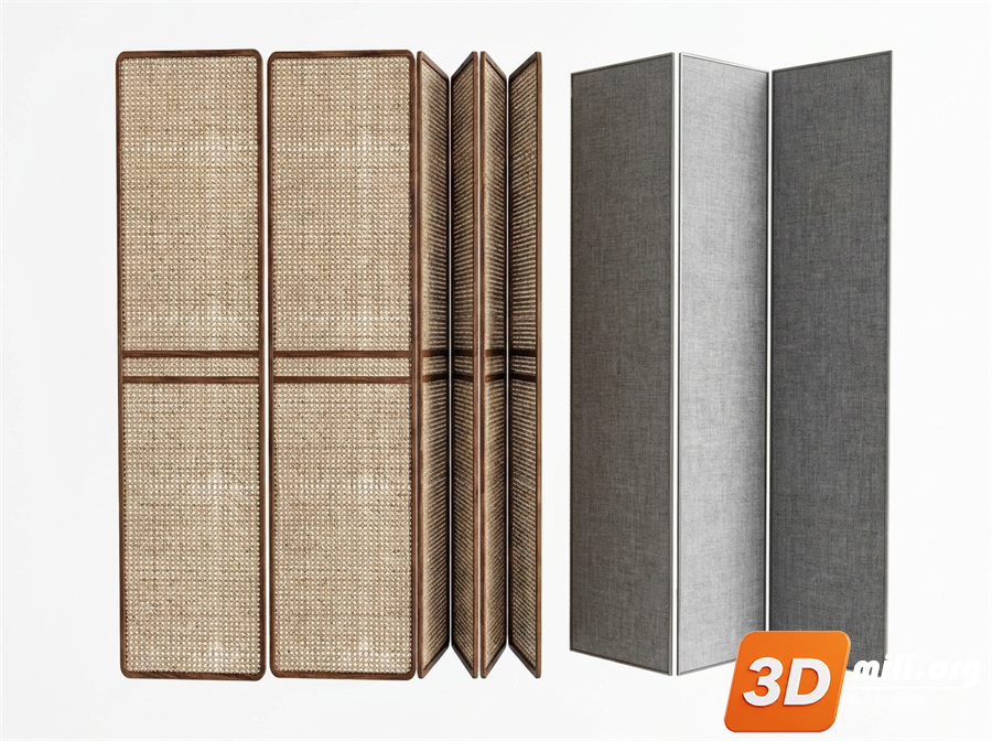 Folding screen Skp Files 